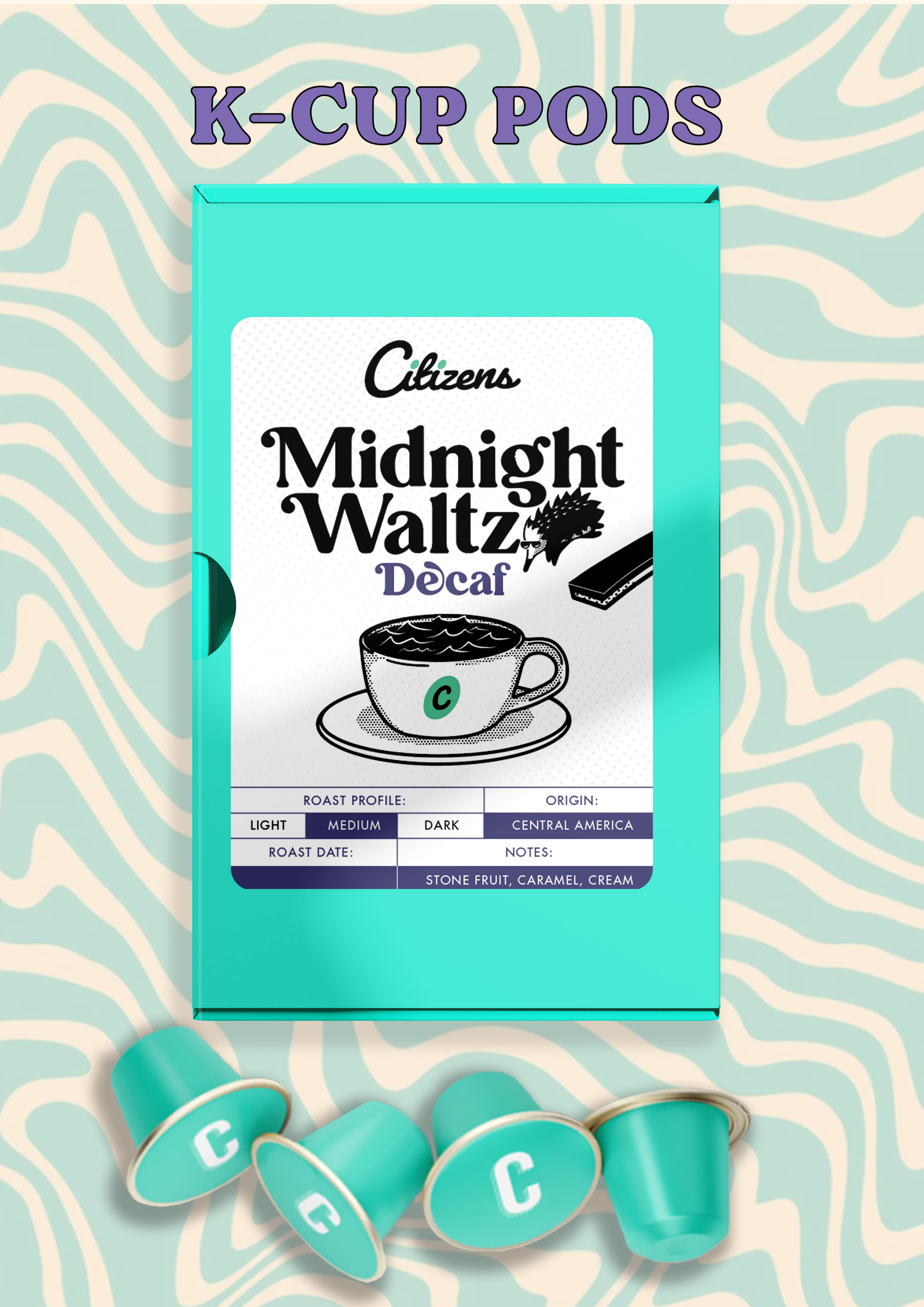 Midnight Waltz (DECAF) Coffee, K-Cups (15)