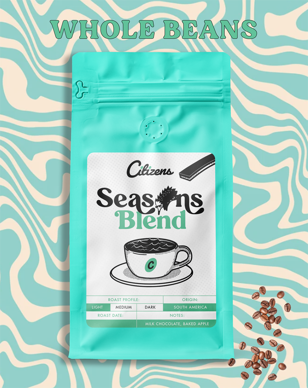 Seasons Blend (Nicaragua) Coffee, 12 oz bag